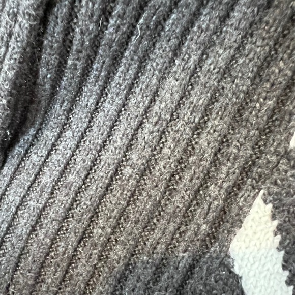 Old Navy Heavyweight Womens Aztec Knit Cardigan Sweater‎ Gray Cream Size Large - Picture 10 of 13